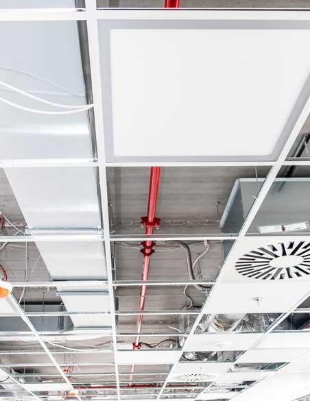 Suspended Ceiling Frame in Office